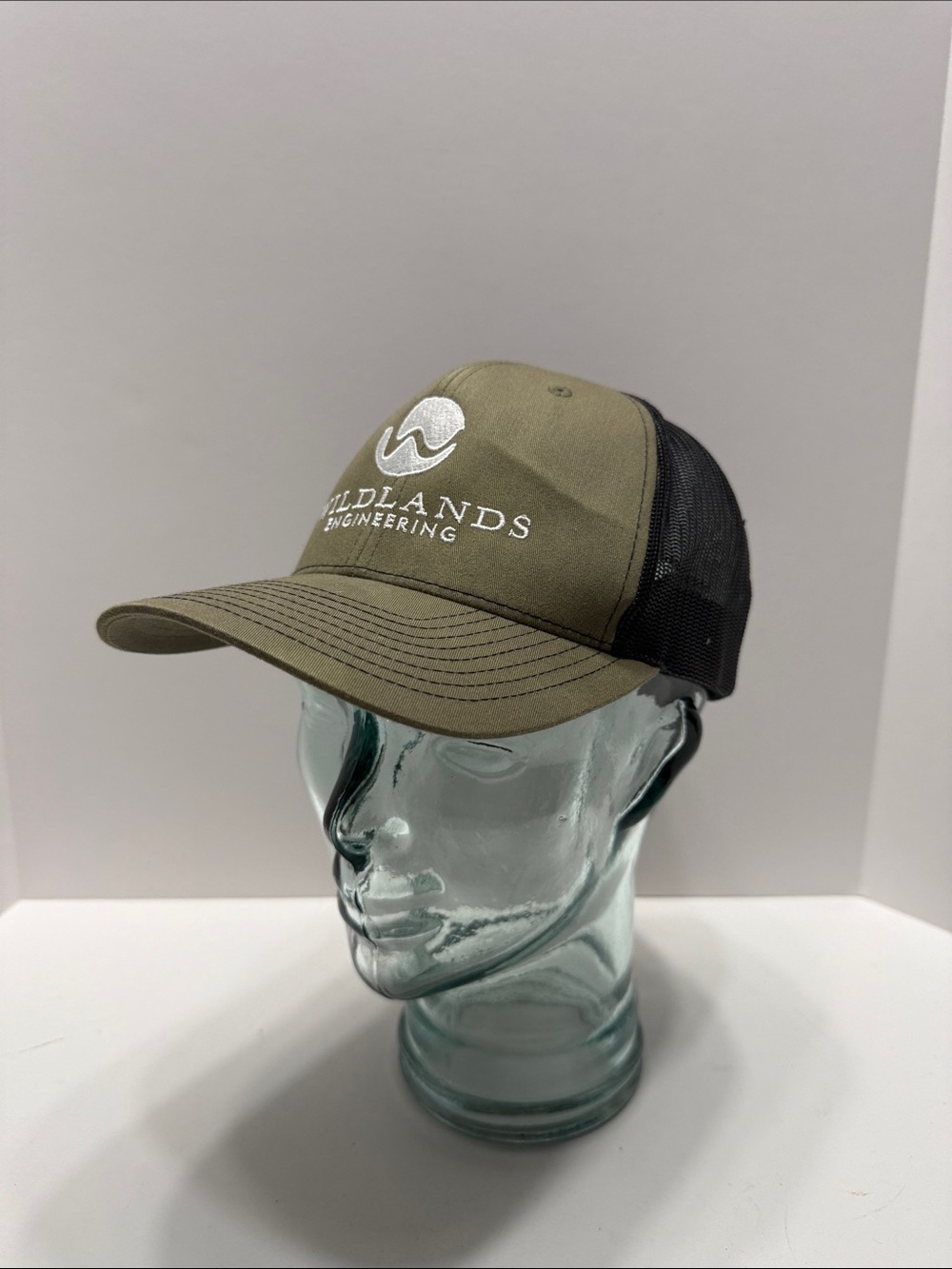 Richardson wildlands engineering Black Mesh Trucker Hat - Logo Patch